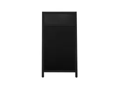 Europel Krijtstoepbord met Topbord 660 x 1280 mm Zwart