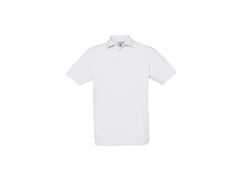 B&C Safran polo, wit, maat S, per stuk