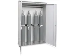 gasflessenkast,v. 4xØ 220mm fles,HxBxD 2150x1400x400mm,m. dak