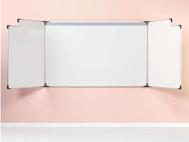 Projectiebord vijfvlaks 126x231cm 16:9 mat wit Extraflat finger touch