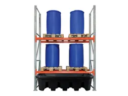 stellingopvangbak,v. stelling voor gevaarlijke stoffen,v. vak B 2200mm