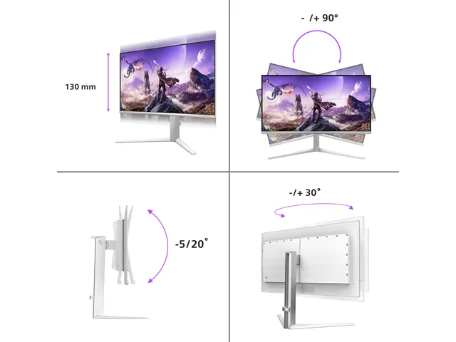 Ecran gaming Philips Evnia 6000 31.5 inch 4K QD-OLED