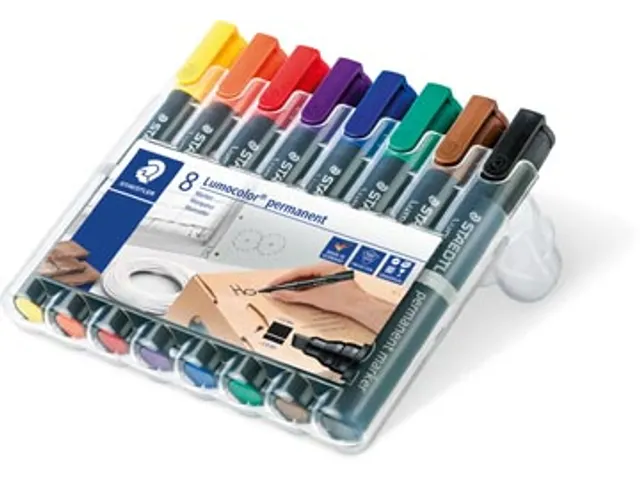 permanent marker Lumocolor 350, 8 stuks