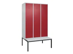 locker voor scheiding van kleding,HxBxD 2120x1200x815mm,3vak