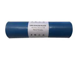 Afvalzak Kliko 240 Liter Blauw LDPE T70 10x10 Rol