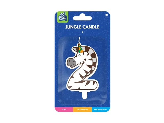 Jungle candle 2 Zebra