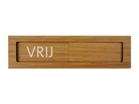 Premium Schuifbord Houtlook Vrij Bezet 150x40mm