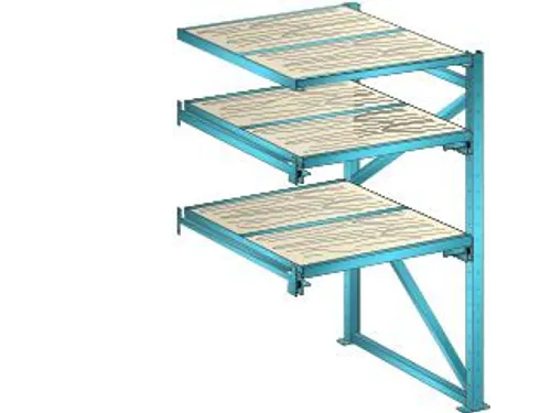 uittrekstelling voor zware lasten,HxBxD 2000x1290x1260mm,vaklast 800kg