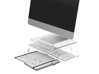 LCD Monitorverhoger VH 550 transparant acryl - 3