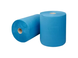 Poetspapier 108638 Euro perforatie REC blauw 2-Laags 2 Rol - 2