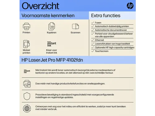 Multifunctional Laserprinter HP laserjet 4102fdn