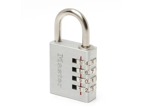 Hangslot MasterLock combi aluminium 40mm