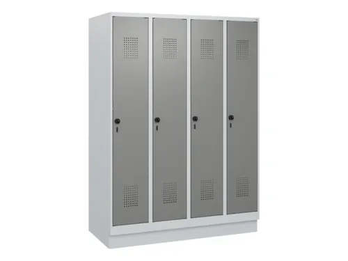 schoollocker,HxBxD 1630x1200x500mm,4vak,vak B 300mm,draaigrendel