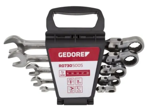 GEDORE R07305005 Scharnierring ratel steeksleutelset SW8-19mm