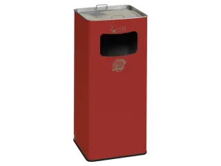 Combi-asbak Hxbxd 700X320X320Mm Vierkant Rood - 1