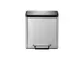 EcoCasa pedaalemmer 30 liter Mat RVS EKO