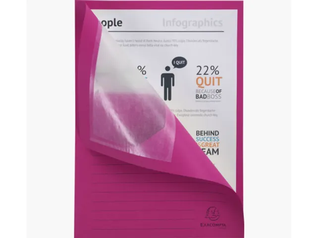 Venstermap Exacompta Forever L-map 120gr karton Roze