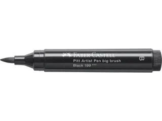 Faber Castell Tekenstift Pitt Artist Pen Big Brush 199 zwart - 7