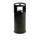 combi-asbak,HxØ 800x310mm,afvalbak inhoud 40l,romp staal zwart,blusko