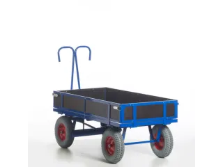 Handtrekwagen 4 Wielen 1000kg 1560x760mm Houten Wanden Luchtbanden - 4