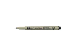 Fineliner Sakura pigma micron 02 zwart 0.3mm - 1