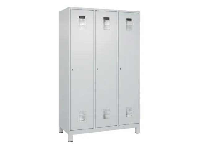 locker voor scheiding van kleding,HxBxD 1950x1200x500mm,3vak