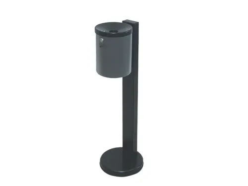 Staande asbak,H 825mm,staal,romp grafiet