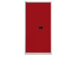 kantoorkast openslaande deuren HxBxD 1806x914x400mm Stalen Grijs Rood - 1