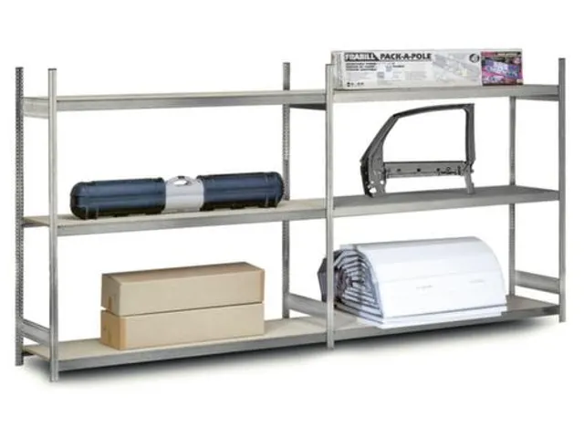 rayonnage grande largeur,rayonnage suivant,HxlxP 3000x2020x435mm