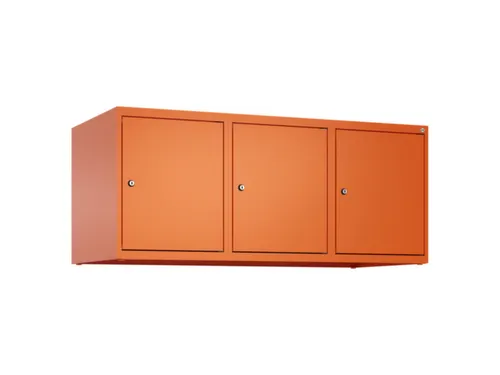 opzetkast,v. locker,3vak.,vak B 400mm,HxBxD 500x1200x500mm
