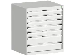ladekast HxBxD 900x800x525mm 7laden romp RAL7035 front RAL7035
