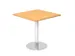 vergadertafel,HxBxD 745x800x800mm,vierkant,schotelvoet chroom