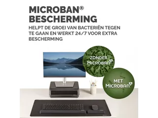 Polssteun Fellowes Breyta palm zwart 6x18cm - 6