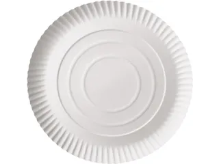 Papstar Pure Bord rond 26cm FSC karton Wit 100 stuks - 1