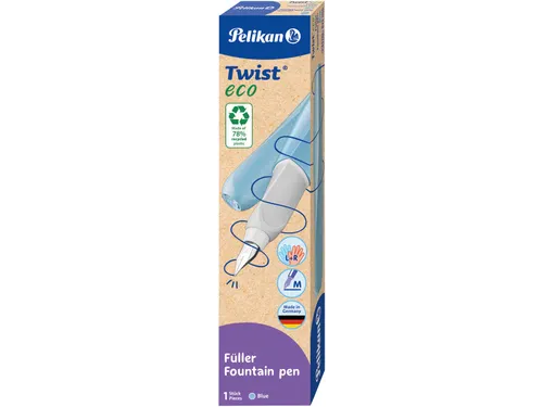 Twist vulpen Eco, met vulling, blauw