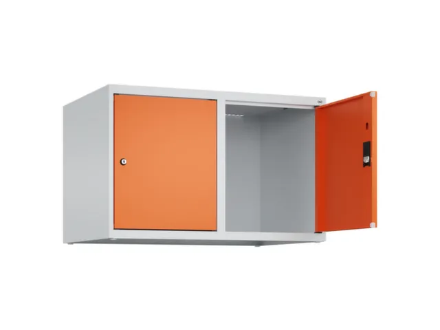 opzetkast,v. locker,2vak.,vak B 400mm,HxBxD 500x800x500mm,vleugeldeur