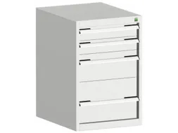 ladekast HxBxD 800x525x650mm 4laden romp RAL7035 front RAL7035