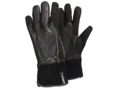 Tegera 32 hittebestendige lederen handschoenen, bruin/zwart, maat 9, p