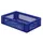 Euronorm-stapelbak 33l 175x600x400mm Wanden/bodem Opengewerkt Blauw