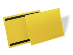 Magnetische documenthouder A4 liggend Geel