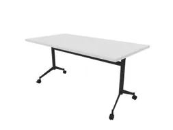 klaptafel,HxBxD 750x1600x800mm,hoekig,T-voet donkergrijs,ovale buis