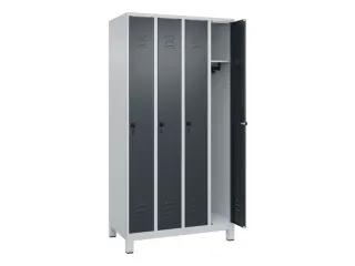 locker,HxBxD 1950x1000x500mm,4vak,vak B 250mm,draaigrendel,voeten - 2