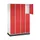 lockerkast,HxBxD 1950x1220x500mm,4x3vakken,cil.-slot,sokkel