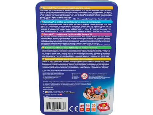 Goliath Reisspel Rummikub Travel Tour (tinnen verpakking) 6+