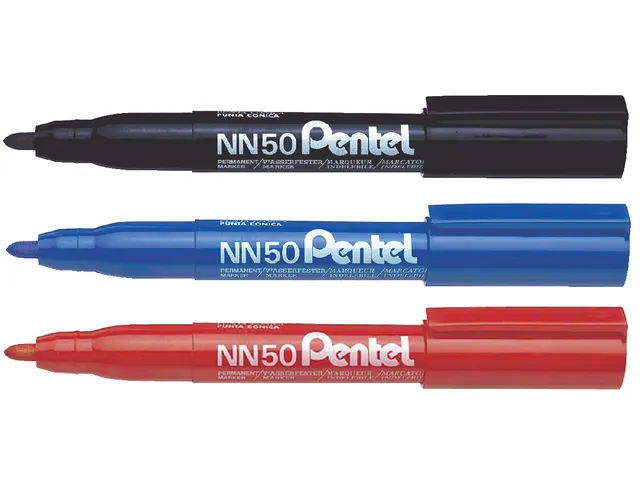 Viltstift Pentel NN50 rond blauw 1.5-3mm