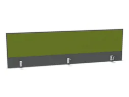 opzetpaneel bureau aanbouw achter MS-donkergrijs BN7048-groen 2000mm