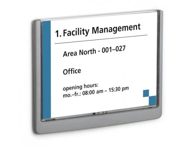 OUTLET Plaque de porte Click Sign A5 Graphite