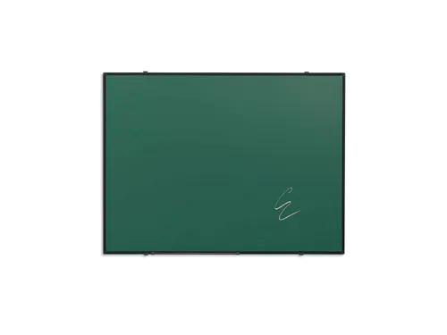 Krijtbord 90x120cm Groen Emaille Softline 8mm Zwart profiel