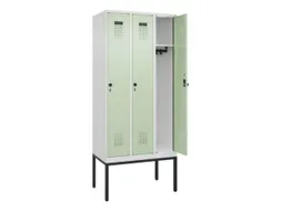 locker,HxBxD 2120x900x500mm,3vak,vak B 300mm,draaigrendel