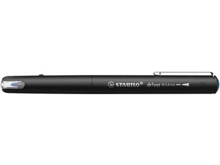 Fineliner STABILO dr!ver medium punt 0.8 mm Blauw - 6